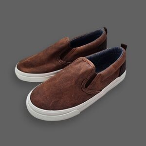 Brown Leather Loafers, Kid's 9